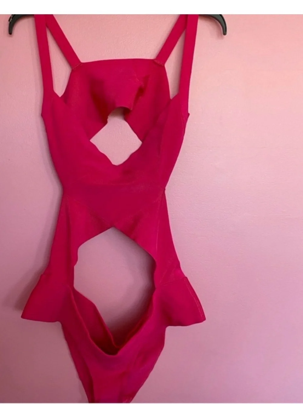New Skims Fuchsia Crisscross One-Piece Swimsuit